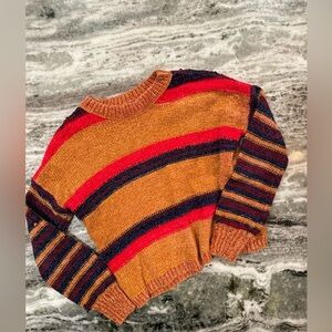 Altar’d State Striped Crewneck Sweater Size XS